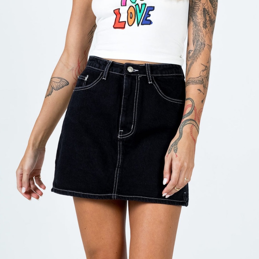 Princess Polly Black Mini Skirt